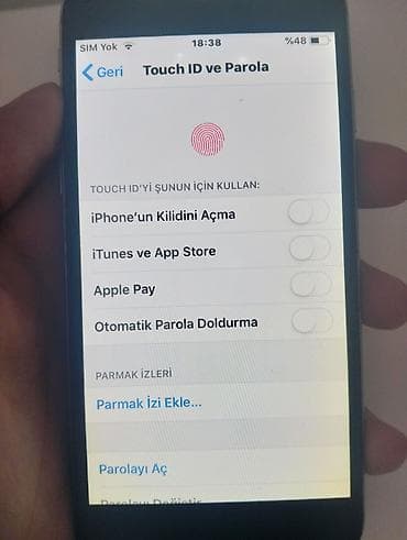 narda saatliq internet: IPhone 6, 16 GB, Space Gray, Barmaq izi — 4