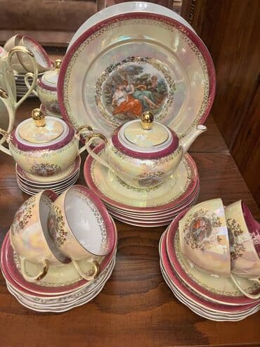 çaşqa: Çay dəsti, Farfor, Madonna, 12 nəfərlik, Almaniya — 3