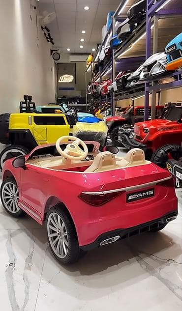 uşaq motor: ✅Yumşaq təkərlər (rezin təkərlər); ✅4 motor (tam ötürücülü, hər təkər — 3