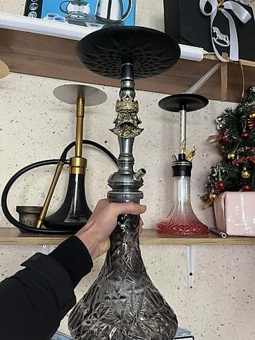 Maklaud series Qəlibli şüşə kolba və metal şaxta ilə nargilə - — 1