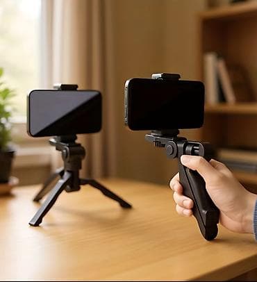 Elektronika: Universal telefon üçün 2‑in‑1 tripod və handheld tutacağı: - — 5