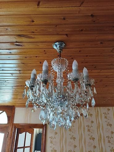 Çılçıraq, 9 lampa, Xrustal lalafo.az -da Çılçıraq, 9 lampa, Xrustal