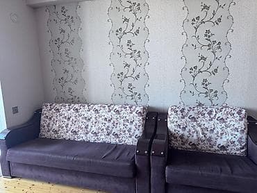 İşlənmiş, Divan, 2 kreslo, Bazalı, Açılan — 2