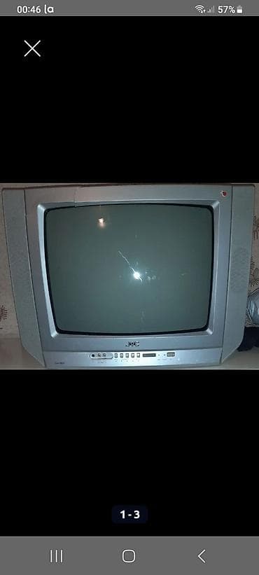 mark: JVC kineskop televizor - Marka/model: JVC (Silver gövdə, ön paneldə — 1