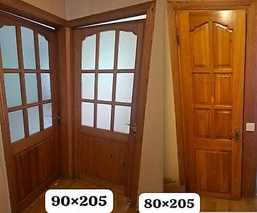 taxtalar: 4 eded otaq 2 eded hamam qapısı Cəmi 6 eded Temiz taxtadır Qiymet  — 1