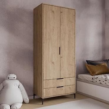 ofis dolab: Yeni, 2 qapılı, Siyirməli, Qəhvəyi, Taxta, Açılan, Düz dolab — 1