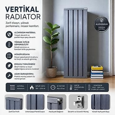 desmalar: Yeni Seksiyalı Radiator Alüminium, Pulsuz çatdırılma, Ödənişli quraşdırma, Zəmanətli, Kredit yoxdur — 8