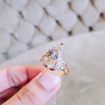 tek qas gumus uzukler: Toy, Üzük, Çəhrayı qızıl, 583 Əyar — 4