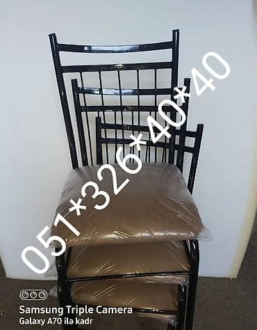 komputer stolları: Mətbəx üçün, Yeni, Açılmayan, Dördbucaq masa, 4 stul — 9