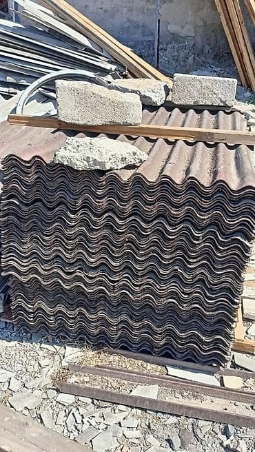 mis caydan: Dalğalı şifer vərəqləri - Material: dalğalı şifer (küləş/liyfer tipli — 1