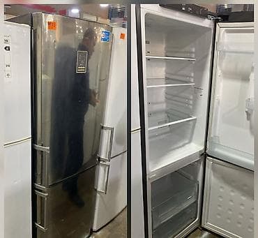 Техника для кухни: 2 двери Samsung Холодильник Продажа, цвет - Серебристый — 1