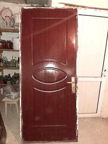 pencere kilidi: MDF üzlü qapı dəsti – tünd qəhvəyi rəng - Material: MDF üzlü (taxta — 2