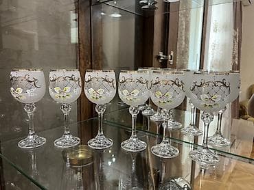 sud qabı: Qədəhlər, rəng - Ağ, Şüşə, 6 ədədli dəst — 1