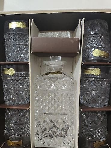 Bohemia kristal viski dəsti - Orijinal BOHEMIA, Çexoslovakiya — 2
