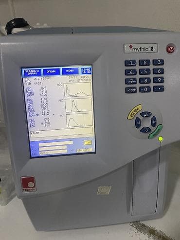 Hematoloji analizator mythic18, 20 təhlil edilmiş parametr + 3