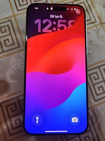 ipon: IPhone 15 Pro Max, 256 GB, Gümüşü, Sənədlərlə, Face ID, Simsiz şarj — 2