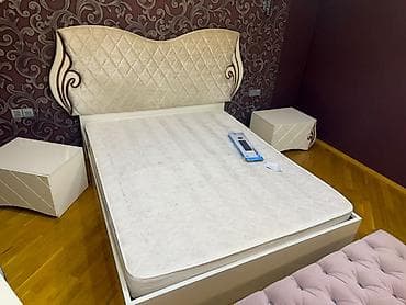 Yataq otağı mebel dəsti - Rəng: krem-ağ, qızılı-bürünc dekor — 3