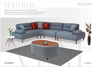 lalafo dirnaq stolu: Künc divan, Divan, Açılan — 1