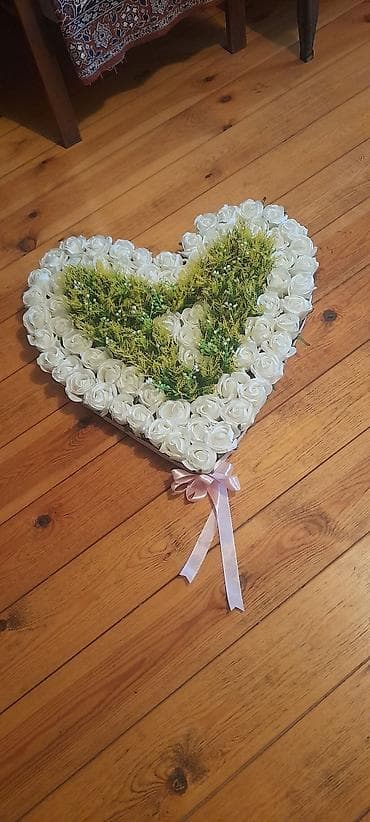 vitrin dekor: Ürünün təsviri: - Ürək formalı dekorativ kompozisiya - Aşağı hissədə — 3