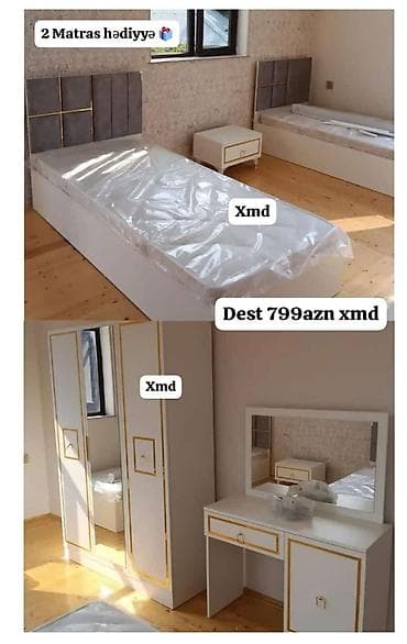 Oğlan və qız üçün, 2 təknəfərlik çarpayı