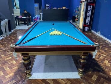 бильярдный стол цена бишкек: - 10 fut Rus bilyard stolu satılır – tam aksesuar komplekti ilə — 4
