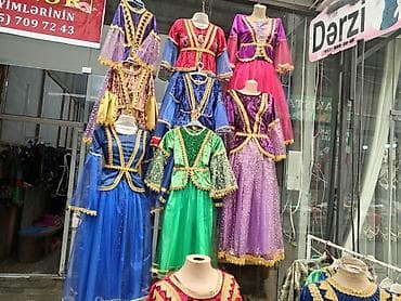 Milli kostyum, Qız üçün, 9 - 10 yaş, Yeni