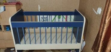 2 mərtəbəli çarpayı: Oğlan üçün, İşlənmiş, Beşik, Matras ilə, Yellənmə mexanizmsiz — 5