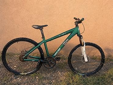 Hardy Four Cross / UMF dağ velosipedi. Yaşıl rəngli, möhkəm çərçivəli — 2