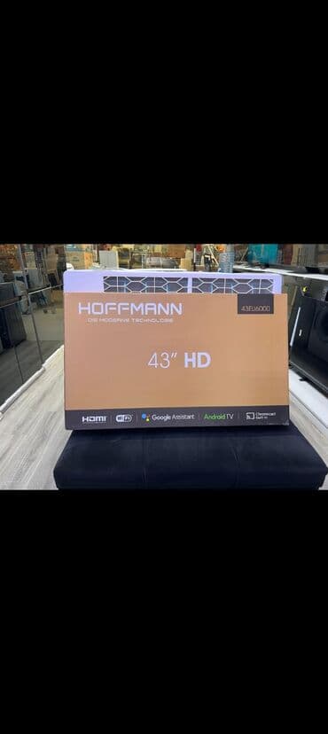 Yeni Televizor Hoffmann LED ekran 43" FHD (1920x1080), Pulsuz çatdırılma, Rayonlara çatdırılma