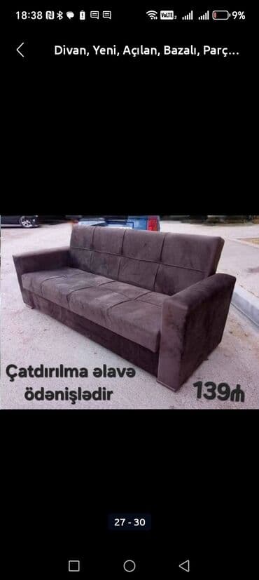 qupka: Divan, Yeni, Açılmayan, Bazasız, Nabuk, Ödənişli çatdırılma — 28