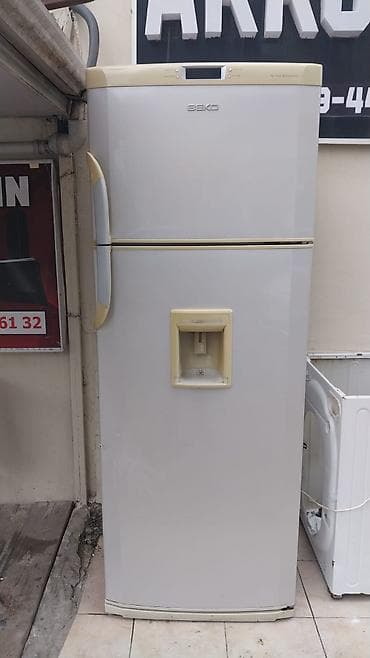 2 qapılı Beko Soyuducu Satılır, rəng - Boz, Dispenserli — 2