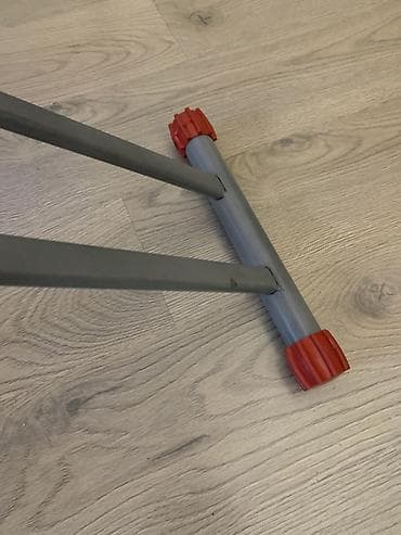 skafli utu stolu: Dəmir taxtası - Geniş və uzun ütüləmə səthi: qırmızı-ağ naxışlı qalın — 2