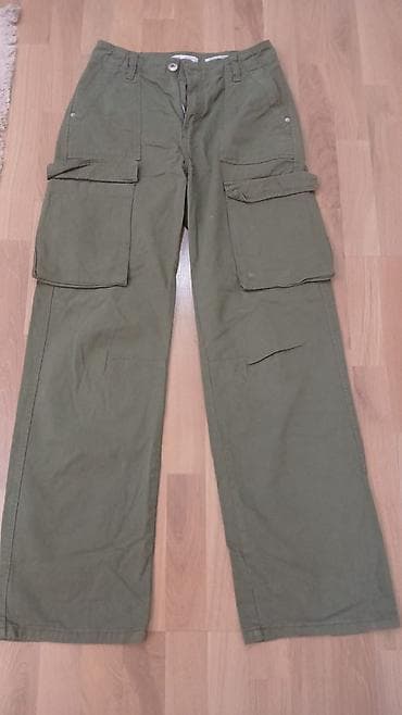 baqi salvar: Şalvar, Bershka, S, rəng - Yaşıl — 1