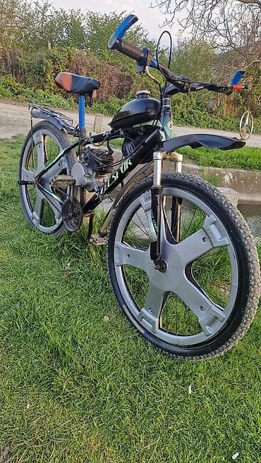 Benzin mühərrikli velosiped - Çərçivə: dağ tipli, “STELS” tərzində
