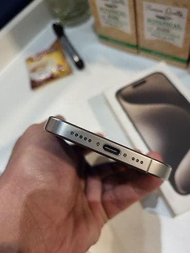 iphone 15 pro replika: IPhone 15 Pro, 128 GB, Natural Titanium, Face ID — 5