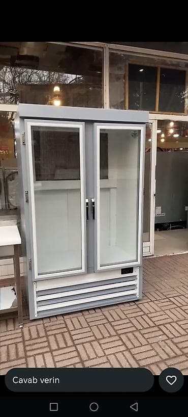 İki qapılı vitrin soyuducu və paslanmayan poladdan iş masası Məhsul