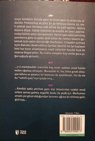 Охота и рыбалка: Elxan Elatlı-Yeddinci mərtəbədə qətl adlı kitab satılır.Vəziyyəti — 2