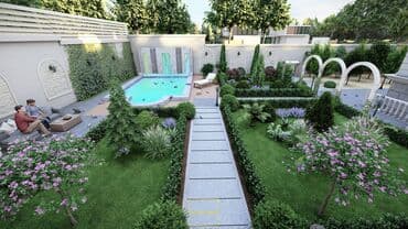 plastik qapi pencere qiymeti: Landşaft dizaynı *Villaların, Bağ evlərinin, Park, Xiyaban və.s — 17