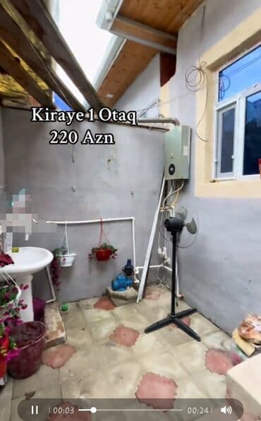 Kirayə otaqlar: Kirayə 1 otaq – 220 AZN. Ələkbər marketin yaxınlığında. Nə istədiyini — 2