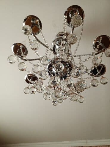 yağış işıq: Çılçıraq, 10 və daha çox lampa, Xrustal — 1