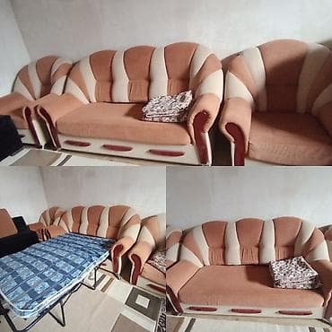 pion gul: Künc divan, 2 kreslo, Açılan — 1