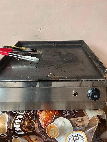 Elektrik flattop qril/sac tava - Paslanmayan poladdan korpus - Geniş