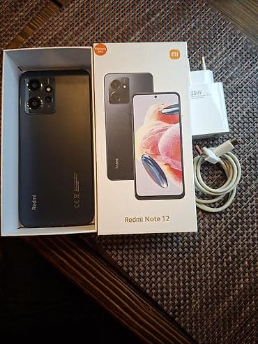 5 samsung olar: Redmi Note 12, 128 GB, rəng - Boz, İki sim kartlı — 1