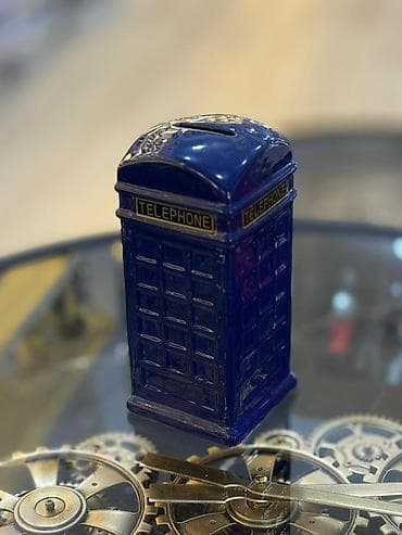 Şəkillər, tablolar: Keramik pul yığan qutu – “Telephone Booth” dizaynı - Model: Klassik — 4