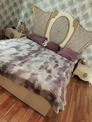 bazali yataq: Bu yataq dəsti yataq otağınız üçün rahat və zərif bir seçimdir. Dəstə — 2