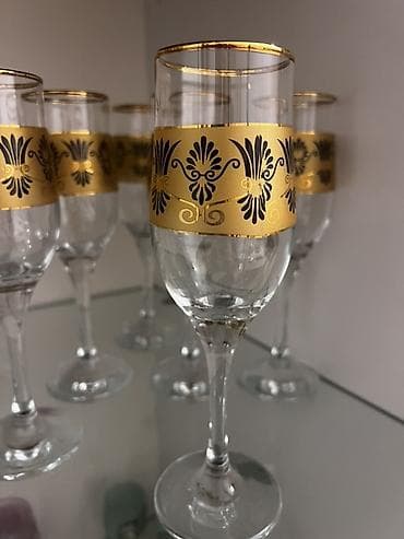 Qədəhlər, rəng - Qızılı, Şüşə lalafo.az -da Qədəhlər, rəng - Qızılı, Şüşə