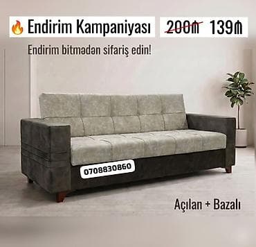 divan ustu: Di̇van-kravat, Yeni, Açılan, Bazalı, Parça, Ödənişli çatdırılma — 5