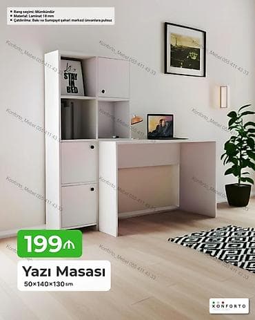 ag masa: Düz masa, Stulsuz, Polkalı, Siyirməsiz, Sadə laminat — 1