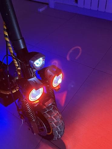 Elektrik skuter – güclü işıqlandırma və tam asqı sistemi — 2