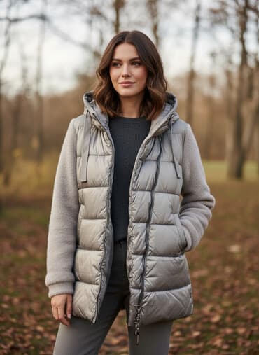 Qadın qış gödəkçəsi Rəng: bozKapusonluÖn hissə ikiqat zamokla lalafo.az -da Qadın qış gödəkçəsi Rəng: bozKapusonluÖn hissə ikiqat zamokla